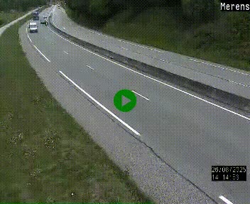 Webcam Ax-les-Thermes sur N20, en direction d'Andorre