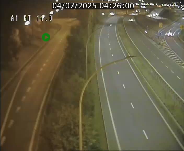 Traffic live webcam Luxembourg Senningerberg - A1 direction Allemagne - BK 11.3