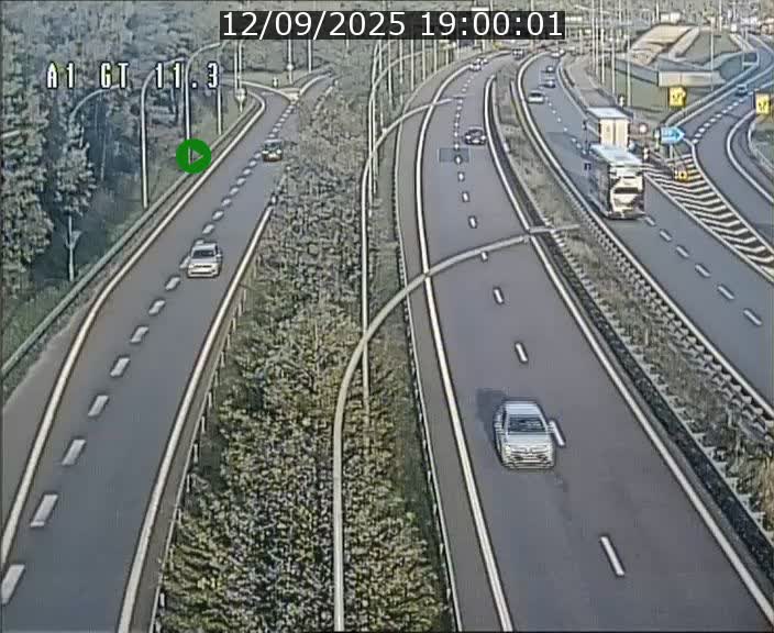 Traffic live webcam Luxembourg Senningerberg - A1 direction Allemagne - BK 11.3
