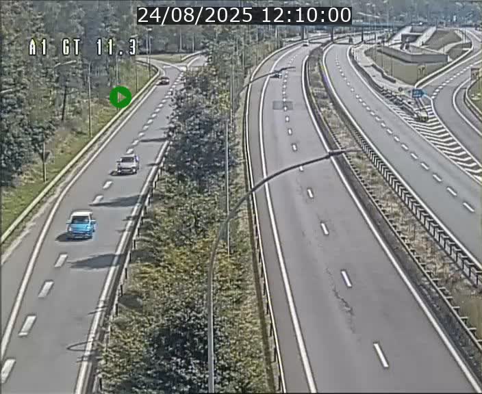 Traffic live webcam Luxembourg Senningerberg - A1 direction Allemagne - BK 11.3