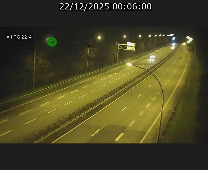 Traffic live webcam Luxembourg Flaxweiler - A1 direction Luxembourg - BK 22.4