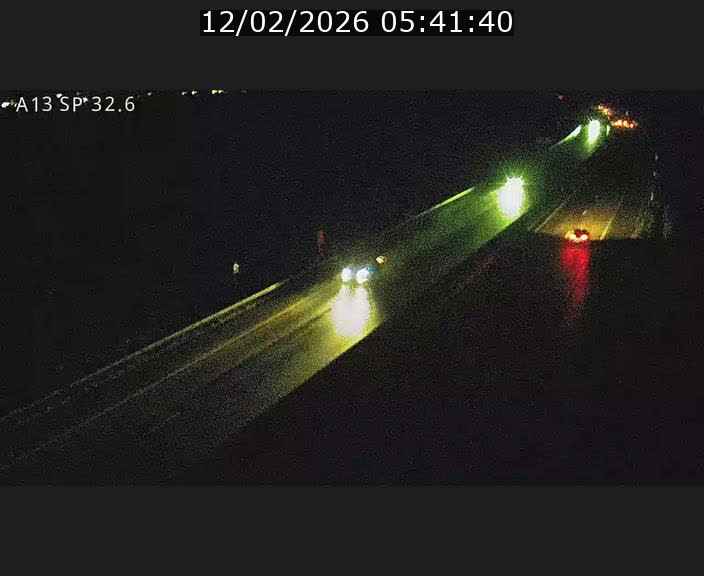 Webcam info trafic A13 à hauteur de Mondorf-les-bains. Vue orientée vers Altwies