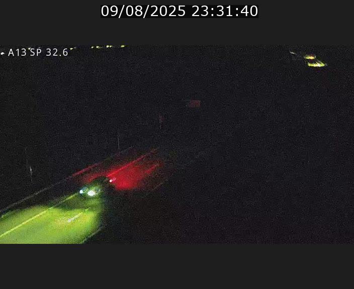 Webcam info trafic A13 à hauteur de Mondorf-les-bains. Vue orientée vers Altwies