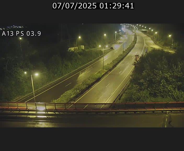 Traffic live webcam Luxembourg Differdange - A13 direction Esch-sur-Alzette - BK 3.9