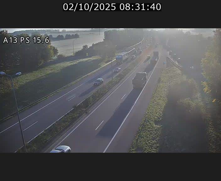Traffic live webcam Luxembourg Kayl - A13 direction Dudelange - BK 15.6