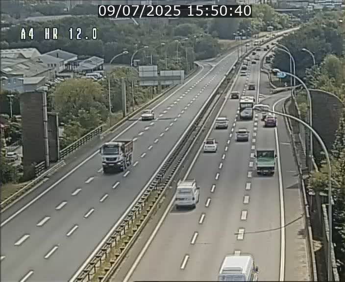 Traffic live webcam Luxembourg Jonction Foetz - A4 - BK 12.0 - direction Esch sur Alzette