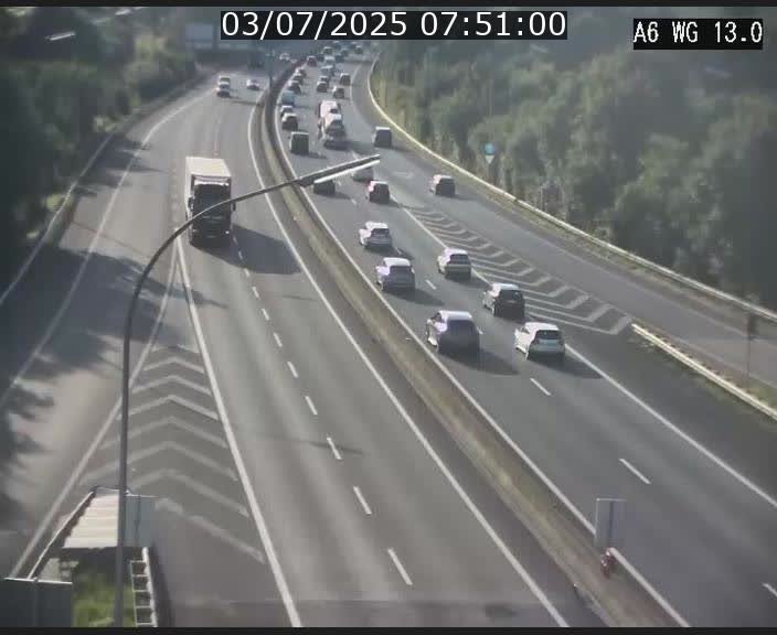 Traffic live webcam Luxembourg Mamer - A6 - BK 13 - direction Luxembourg/France/Allemagne