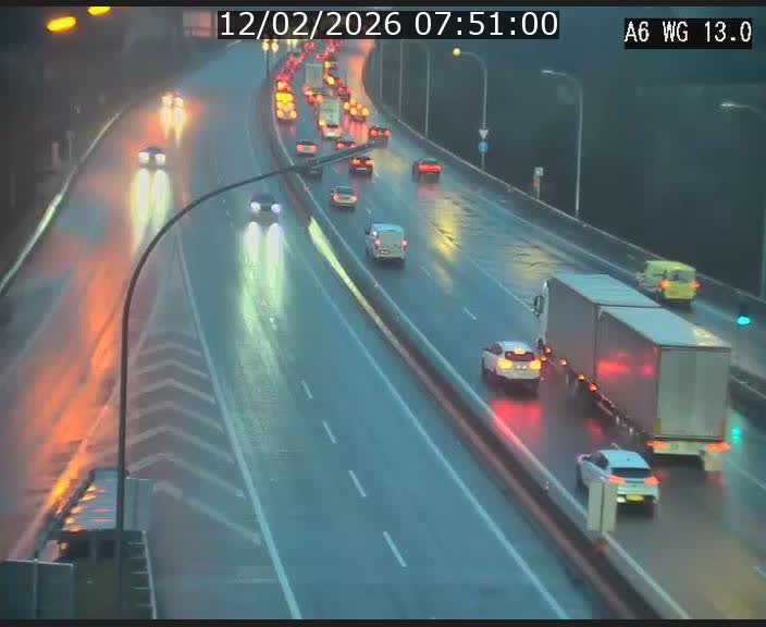 Traffic live webcam Luxembourg Mamer - A6 - BK 13 - direction Luxembourg/France/Allemagne