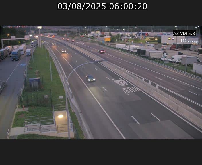 Traffic live webcam Luxembourg Aire de Berchem - A3 - BK 5 - direction France