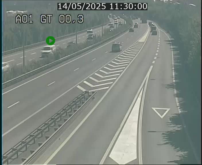 Traffic live webcam Luxembourg Croix de Gasperich - A1 direction Kirchberg - BK 0.3