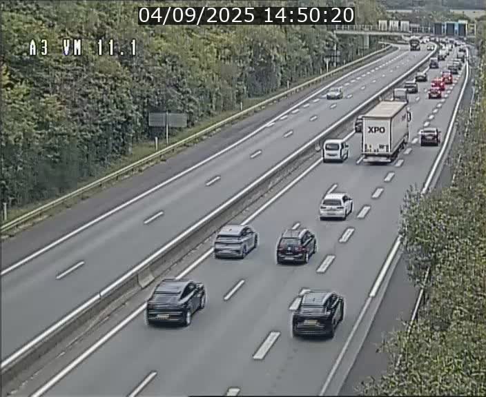 Webcam à la frontière franco-luxembourgeoise, avant la Croix de Bettembourg - BK 11.1 - direction Luxembourg-ville