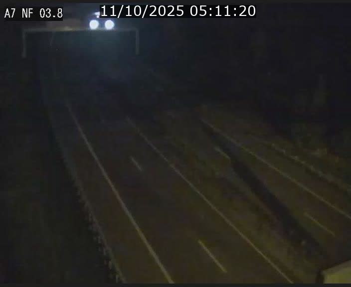 Webcam autoroute A7 au Luxembourg à la sortie du Tunnel Stafelter vers le Nord