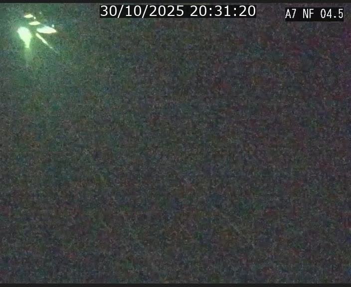 Caméra autoroute Luxembourg A7 - Passage à gibier Rëngelbour - direction Tunnel Grouft