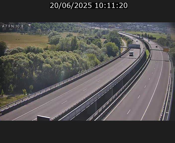 Caméra trafic Luxembourg - A7, Tunnel Gousselerbierg, sortie sud, direction rond-point Lorentzweiler (BK 10.8)