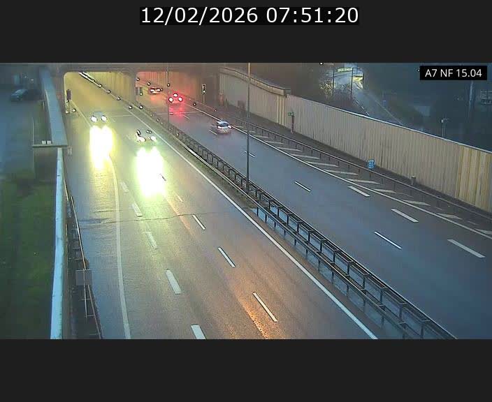 Caméra trafic Luxembourg - A7, Tunnel Mersch, entrée sud, direction Ettelbruck