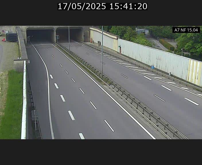 Caméra trafic Luxembourg - A7, Tunnel Mersch, entrée sud, direction Ettelbruck