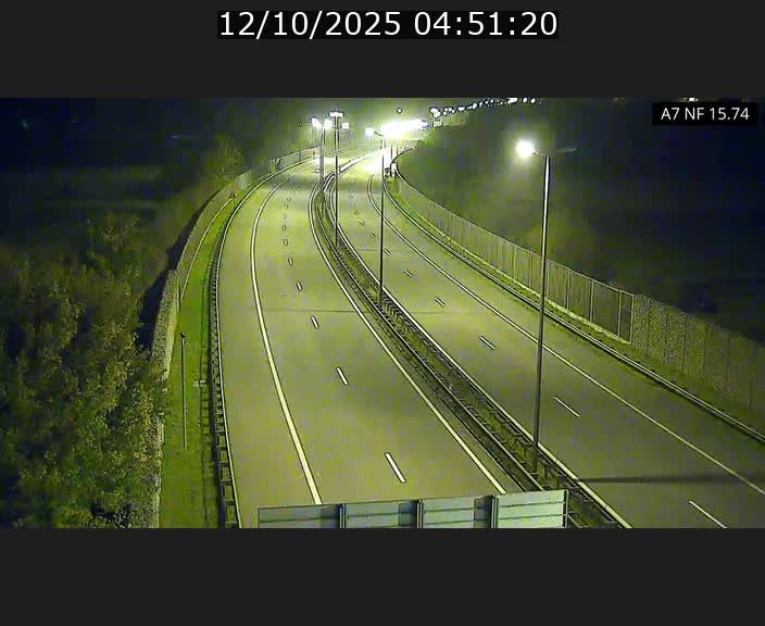 Caméra trafic Luxembourg - A7, Tunnel Mersch, entrée nord, direction Lorentzweiler