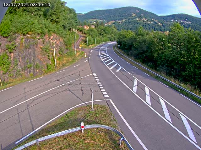 Caméra autoroute France - N66, col du Bussang direction Remiremont