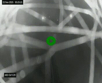 Webcam autoroute A63 en périphérie de Bordeaux au sud-est de la ville, en provenance du bassin d'Arcachon. Vue orientée vers Bordeaux