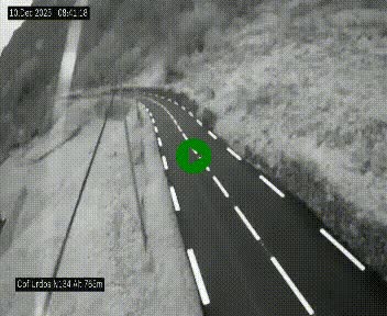 Webcam dans les Pyrénées Atlantique au niveau du col d'Urdos et du fort du Pourtalet sur la N134, en direction du Col et du tunnel du Somport, à 765 mètres d'altitude