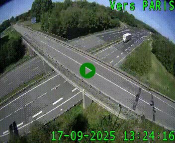 Clone of Caméra routière sur l'autoroute A20 au nord de Limoges, à la jonction avec la N520. Vue orientée vers Paris