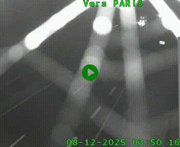 Caméra routière sur l'autoroute A20 à Saint-Hilaire-Bonneval, au sud de Limoges. Vue orientée vers Paris