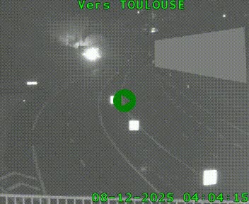 Caméra routière sur l'autoroute A20 à Noailles, en périphérie de Brive-la-Gaillarde. Vue orientée vers Toulouse