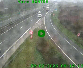 Webcam N147 au nord de Poitiers et à la jonction avec la A10