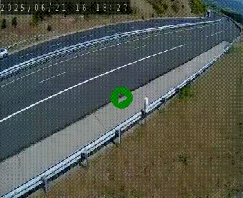 Caméra autoroutière France - A75, Engayresque, entre Millau et Séverac-le-Chateau, en direction de Montpellier