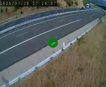 Caméra autoroutière France - A75, Engayresque, entre Millau et Séverac-le-Chateau, en direction de Montpellier