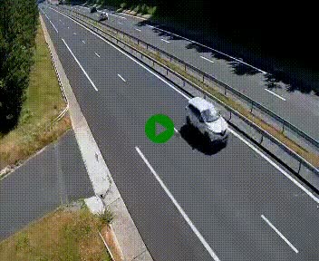 Caméra autoroute A75 à hauteur du col des Issartets en direction de Montpellier