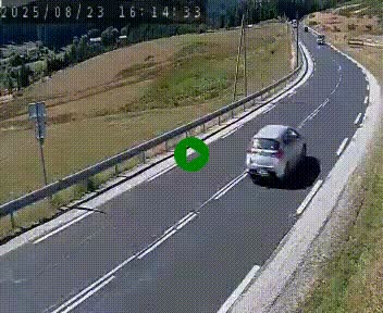 Webcam routière au niveau du col de la Chavade en Ardèche, sur la N102 à 1266 mètres d'altitude