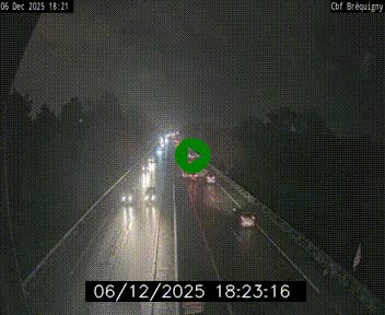 Webcam sur le périphérique de Rennes (N136) à hauteur du quartier Bréquigny, au sud de la ville