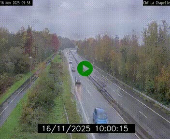 Webcam sur le périphérique de Nantes (N844) à hauteur de Porte de la Chapelle, au nord de la ville