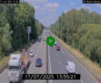 Webcam sur le périphérique de Nantes (N844) entre la Porte de Saint-Luce et la Porte d'Anjou, à l'est de la ville