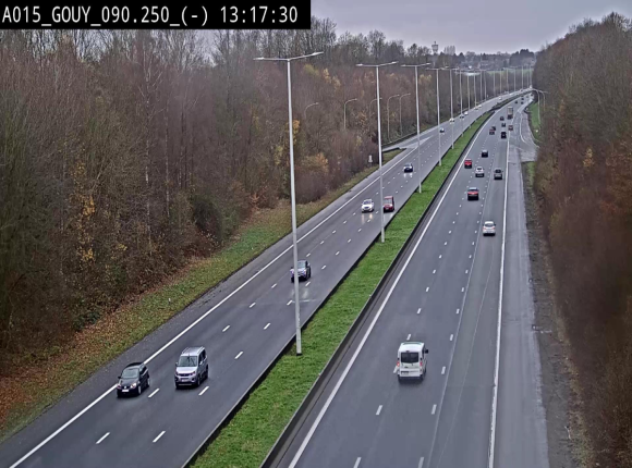 Webcam autoroute Belgique - Gouy-lez-piéton - E42 - BK 90.3