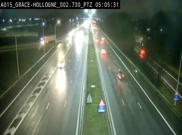 Caméra trafic Belgique - Grâce-Hollogne - E42, jonction avec A604, direction Loncin/Aéroport de Liège -  BK 3.2