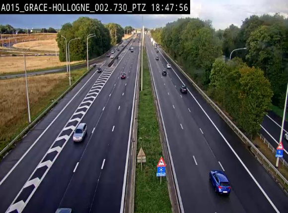 Caméra trafic Belgique - Grâce-Hollogne - E42, jonction avec A604, direction Loncin/Aéroport de Liège -  BK 3.2