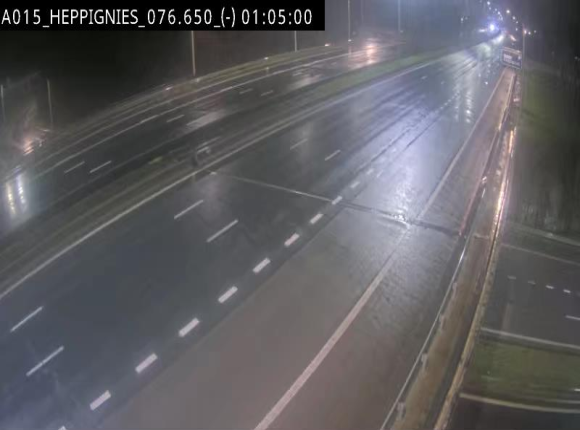 Webcam autoroute Belgique - Heppignies - E42 direction Namur - BK 76.4