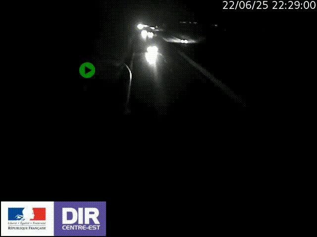 Webcam sur le contournement de Valence, sur la Nationale 7, à la jonction avec la N532, caméra orientée vers Grenoble
