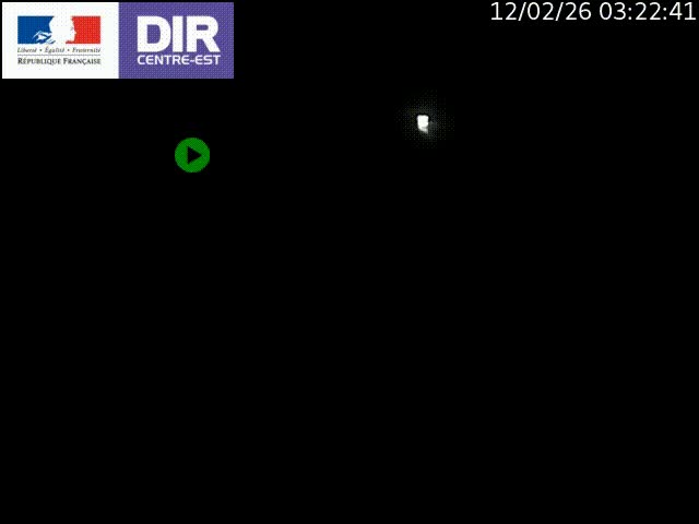 Caméra de circulation routière sur le boulevard périphérique Laurent Bonnevay de Lyon (D383) à hauteur de Bron, avant la jonction avec l'A43. Vue orientée vers l'échangeur