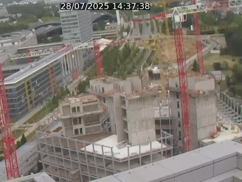 Webcam sur l'avenue John Fitzgerald Kennedy (N51) avec vue orientée vers le Findel