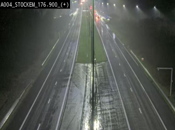 Webcam au-dessus de l'E411 sur la N83 à hauteur de la sortie Stockem. Vue orientée vers Arlon