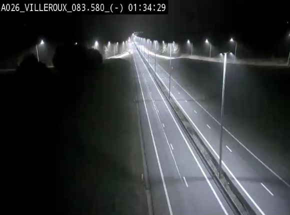 Webcam autoroute A26/E25 à hauteur de Vaux-sur-Sûre, à la jonction avec la N85 en direction de Liège - BK 83.6