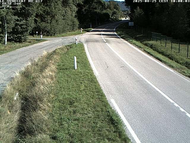 Webcam dans les Vosges dans la commune du Syndicat sur la D417 sur la route de Gerardmer