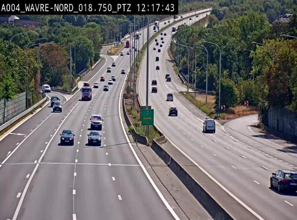 Webcam traffic E411(A4) - BK 18.7 - Bierges (Wavre Nord)