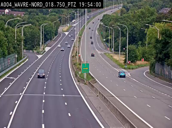 Webcam traffic E411(A4) - BK 18.7 - Bierges (Wavre Nord)