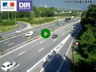 Caméra routière à hauteur de la sortie 15 Chambéry-centre au PK 4,103 en direction d'Albertville