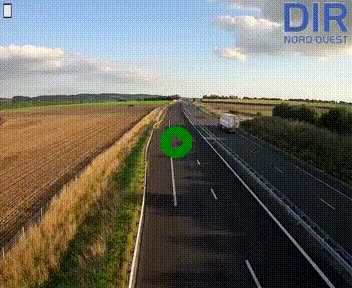 Webcam sur A84 à hauteur de l'échangeur de Poilley avec la N175, au sud d'Avranches
