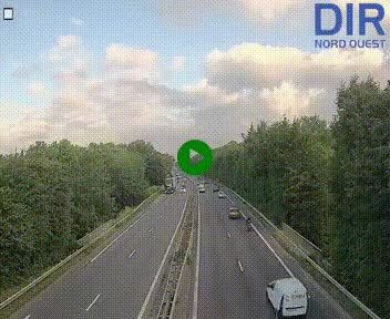 Webcam sur le périphérique de Caen (N814) à l'est de la ville, à Mondeville hauteur de la sortie 2, Presqu'île-Rives de l'Orne, au bout de l'autoroute A13